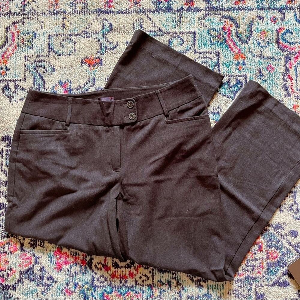 Rafaella Curvy Marled Gray Dress Pants Button Zip Size 12